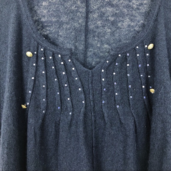 Free People Lightweight Knit Sweater with Beads - Picture 3 of 8